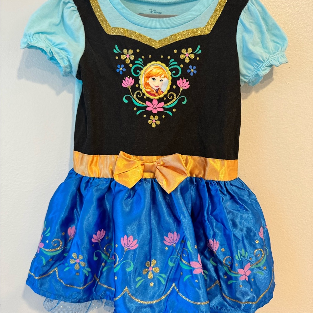 Disney Frozen Anna Kids Costume - Black, Blue, and Gold